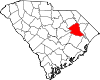 State map highlighting Florence County