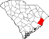 State map highlighting Georgetown County