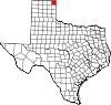State map highlighting Lipscomb County