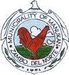 Official seal of Municipality of Manukan