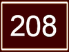Route 208 shield