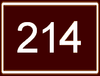 Route 214 shield