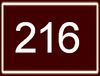 Route 216 shield
