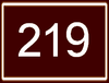 Route 219 shield