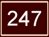 Route 247 shield