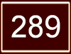 Route 289 shield