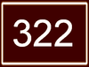 Route 322 shield