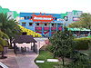 Nickelodeon Studios as viewed from the Hard Rock Cafe in March 2004 before they moved