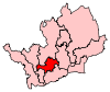 A small-to-medium sized constituency, slightly west of the centre of the county. It is bordered entirely by other constituencies in the county.