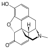 Chemical structure of Morphinone.
