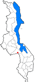 Location of Dedza in Malawi