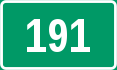 Riksvei 191 shield