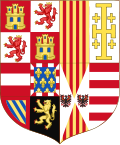 Arms of the King of Spain as Monarch of Naples and Sicily (1598-1665).svg