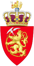 Arms of the Kingdom of Norway (Late Middle Ages–1844).svg