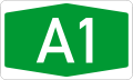 A1 motorway shield