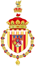 Coat of Arms of the Spanish Heir Apparent as Duke of Montblanc.svg