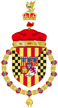 Coat of Arms of the Spanish Heir Apparent as Lord of Balaguer.svg