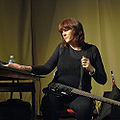 Cosey Fanni Tutti performing with Throbbing Gristle in Brooklyn, New York, 2009