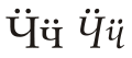 Cyrillic letter Che with Diaeresis.svg