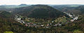 View from Königstein Fortress of the valley of the Biela and the Quirl