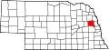 State map highlighting Dodge County