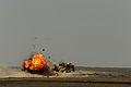 PAF Mirage III ROSE hits target with two 500 lb bombs at Falcon Air Meet 2010.jpg