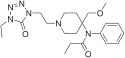 Chemical structure of Alfentanil.