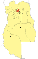 location of Maipú Department in Mendoza Province
