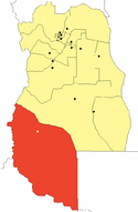 location of Malargüe Department in Mendoza Province