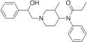 Chemical structure of Ohmefentanyl.