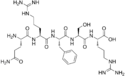 Chemical structure of Opiorphin.