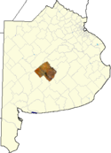 location of Partido de Olavarría in Buenos Aires Province