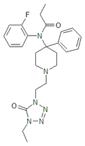 Chemical structure of Trefentanil.