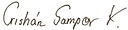 Cristián Samper K's Signature