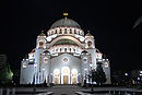 Cathedral of Saint Sava, Belgrade by night.jpg