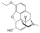Chemical structure of Ethylmorphine.