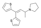 Chemical structure of Pyrrolidinylthiambutene.