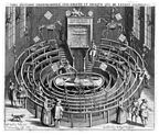 The anatomical theatre at Leiden University in the early 17th century