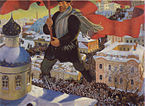 "The Bolshevik" by Boris Kustodiev