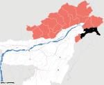 Arunachal Pradesh district location map Changlang.svg