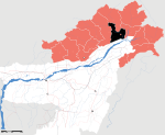 Arunachal Pradesh district location map East Siang.svg