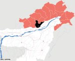 Arunachal Pradesh district location map Papum Pare.svg