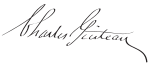 Charles Guiteau Signature.svg