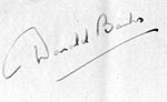 Signature of Donald Banks