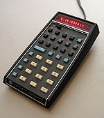 An HP-35 calculator