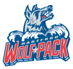 The Hartford Wolf Pack logo, used from 1997-2010