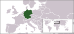 Location of Germany within Europe