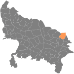 Maharajganj district.svg
