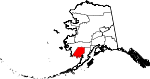 State map highlighting Dillingham Census Area