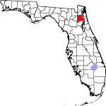 A state map highlighting Clay County in the corner part of the state. It is medium in size.